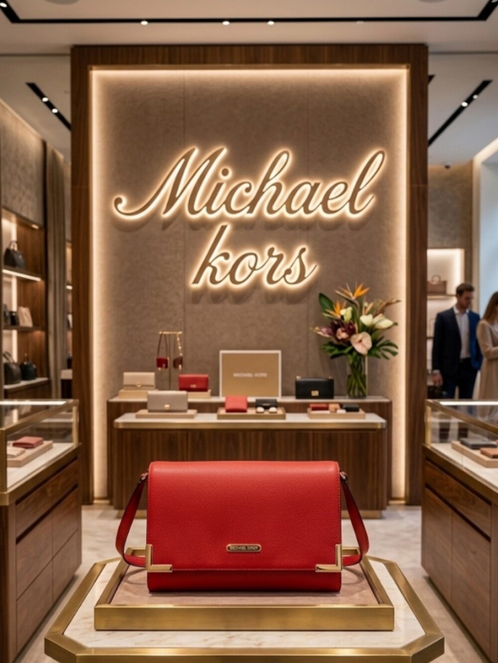 Michael Kors Pebbled Leather Coral Flap Crossbody Purse NWT - Gold Hardware